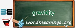 WordMeaning blackboard for gravidity